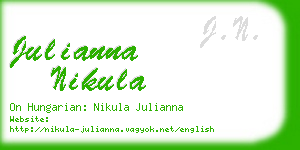 julianna nikula business card